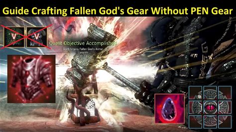 fallen god's armor crafting.